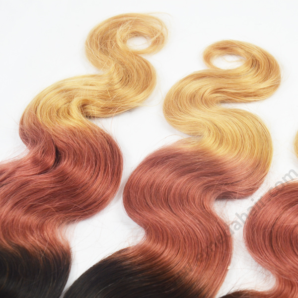 Ombre color Brazilian body wave  hair weave hair extensions  YL091